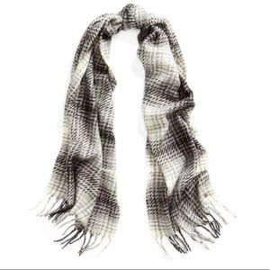 Ralph Lauren Plaid Brushed Mohair Wrap